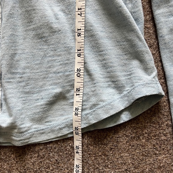 Y2K Splendid Button Down Long Sleeve T-Shirt 100% Cotton Heathered Blue Women XS - Picture 8 of 10